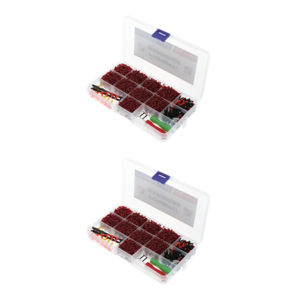 1/2/3/5 Universal Racquet Grommets Öljetar Enkelhål Dubbla Red 17.5 x 9.5 x 2.1cm 2Set