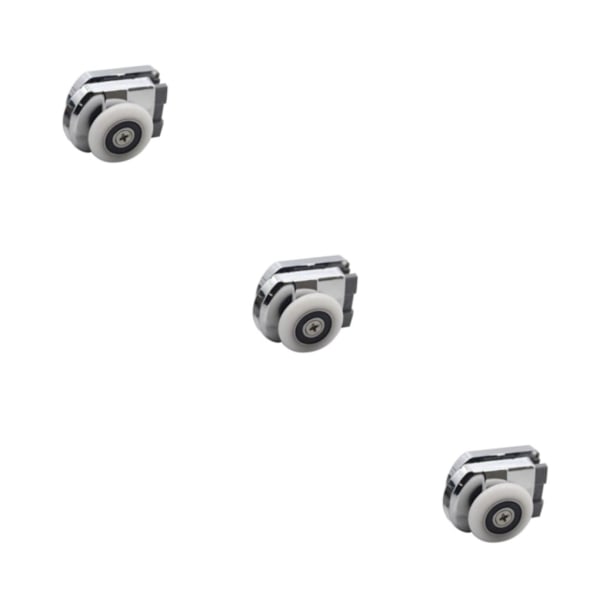 1/2/3 zinklegering Duschdörr Rullhjul för Duschrum Dusch Bottom 4 x 3.5cm 3Set