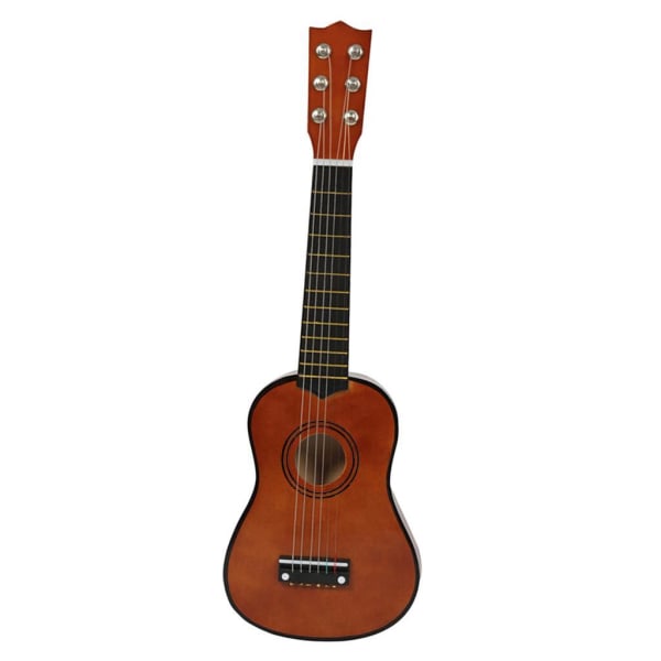 Mini 21 tum 6 strängar akustisk gitarr Musikinstrument present Coffee 21 inch