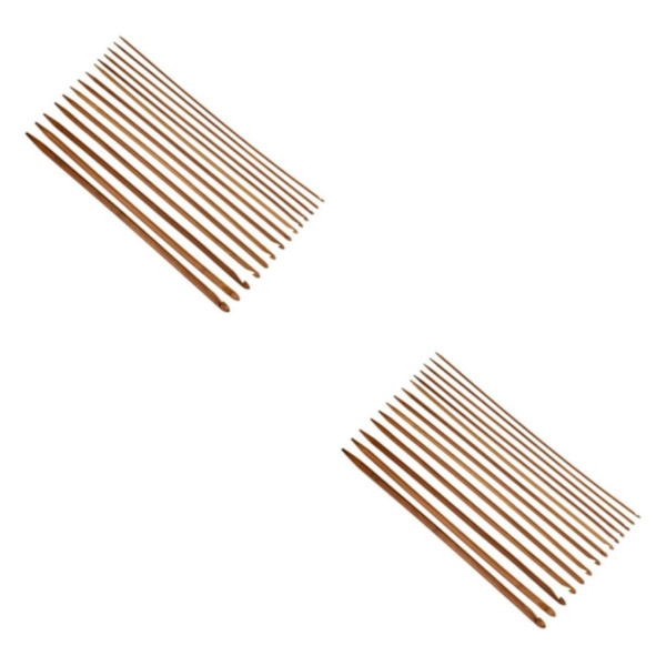 1/2 14x extra långa virknålar Set Garntillbehör för sömnad 2Set