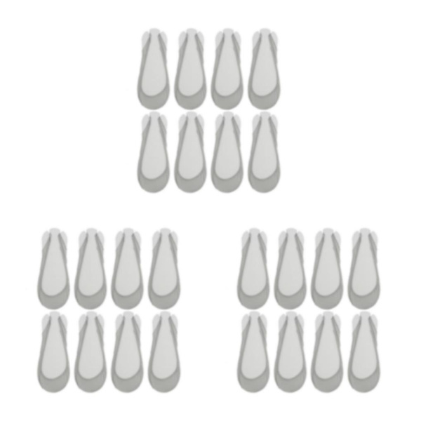 1/2/3/5 8-delad ventilerande och mysig fotboll i sockstil gray 3PCS
