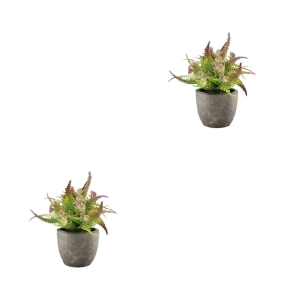1/2/3 Plast Realistic Artificiell Suckulent Lågt underhåll purple rose 2Set