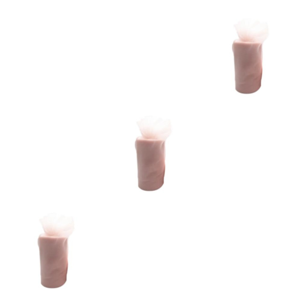1/2/3/5 White Roll handled Tyll Coil Hållbar och pålitlig bröllop apricot powder 3Set