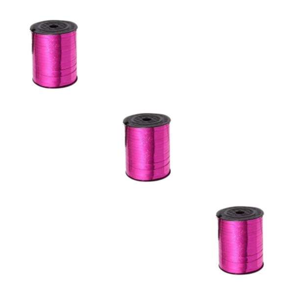1/2/3/5 Golden Curled Ribbon Plast Robust och hållbar för rose red 3Set