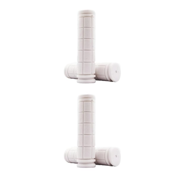 2/3/5 Anti- För Slip För Cykelstyre Grip Gummihandtag White 13.5cm 2Set