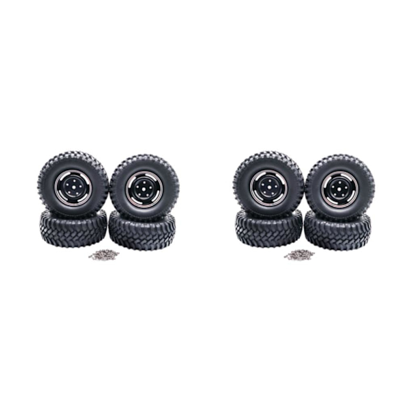 1/2/3/5 4-håls 100MM simuleringsdäck för ECX 1/12 Rc RGT136100 black 2Set