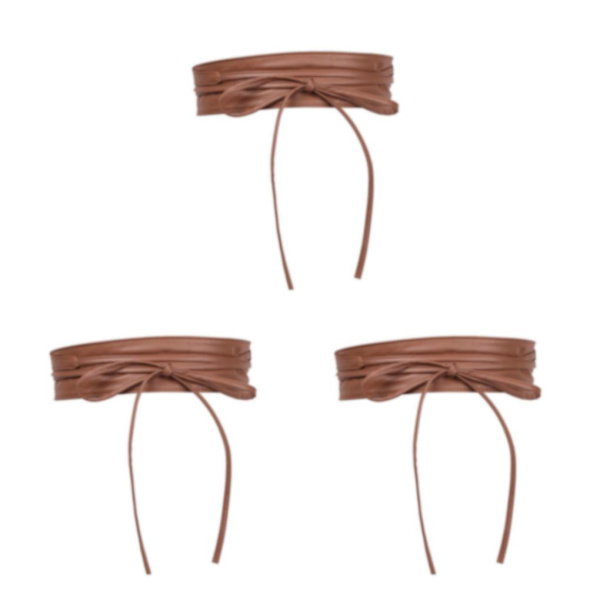 1/2/3/5 Dam Charm Midjeband Bred underbyst Cosplay Strechy rosett Khaki Type C 3Set