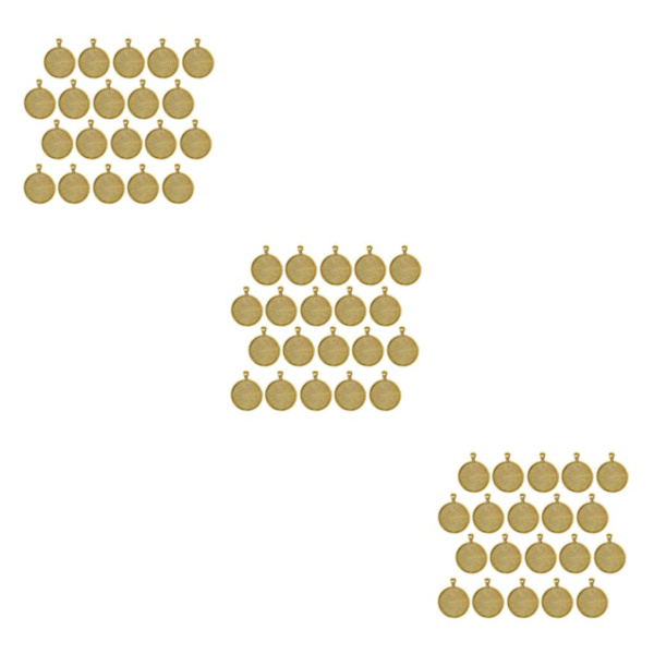 1/2/3/5 20x Runt hängande Blank Cabochon Basinställning DIY Golden 30mm 3Set