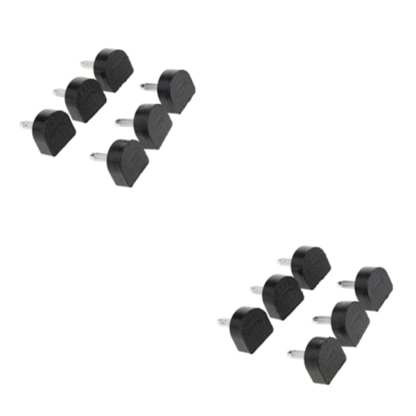 1/2/3/5 3 par Snygga högklackade tips Taps Skoreparation Black 16x16mm 2Set
