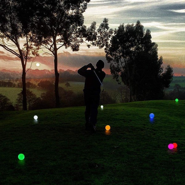 1/2 6st Sports LED För Golfbollar Glow In The Dark Nattljus 1 Pc