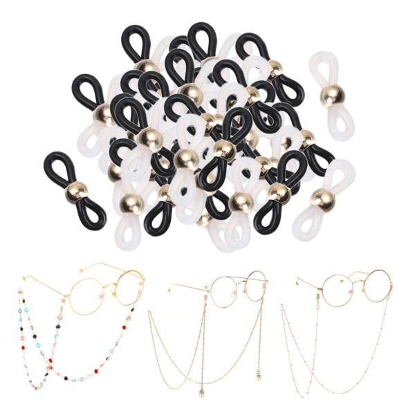 1/2/3/5 50 st Glasögon Glasögon Kedjeremshållare Loop Ends Type A 50 Pcs 5Set