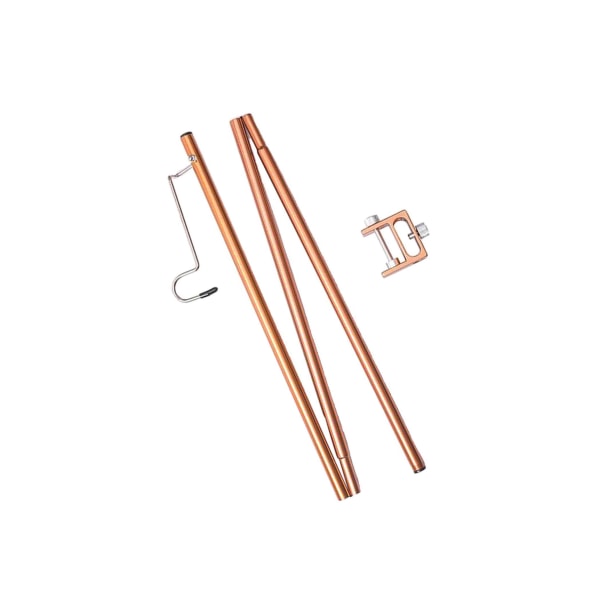 1/2 utomhusläger fällbar lampstolpe hängande ljushållare Brown 100cm 2Set