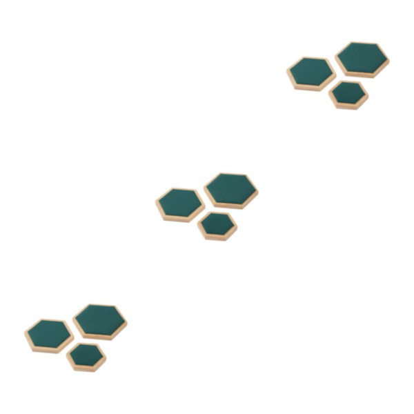 1/2/3 3pack/lot Utsökt Craft Hexagon Armband Display bricka Green 3Set