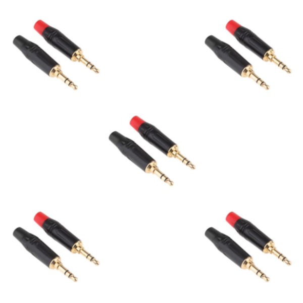 1/2/3/5 2 stycken 3,5 mm 3-poliga hanreparationshörlurar Ljudlödning 5Set
