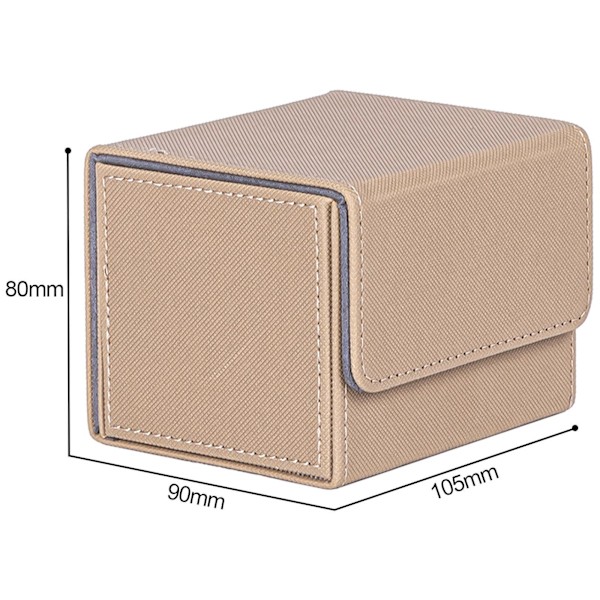 1/2/3 Card Deck Case Organizer Förvaringsbox för MTG-kort För Beige 105x90x80mm 1Set