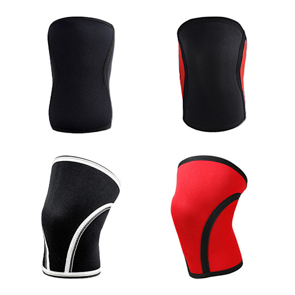 Knäärmar Tyngdlyftning - halkfritt och stötdämpande stöd för Model A black red S