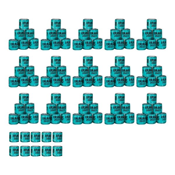 1/2/3/5 100st 8mm 2023 För duvring för de flesta vuxna fåglar Green Iraq 100 pcs 5PCS