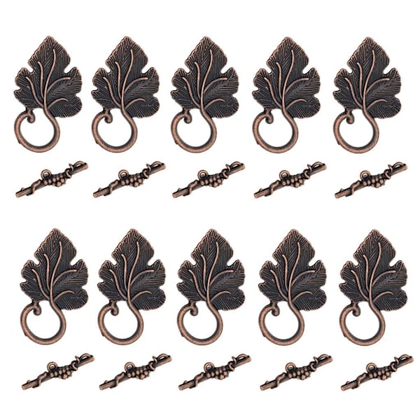 1/2/3 10 set Leaf OT Toggle Clasps Smycken Clasp Connectors Platinum 1Set