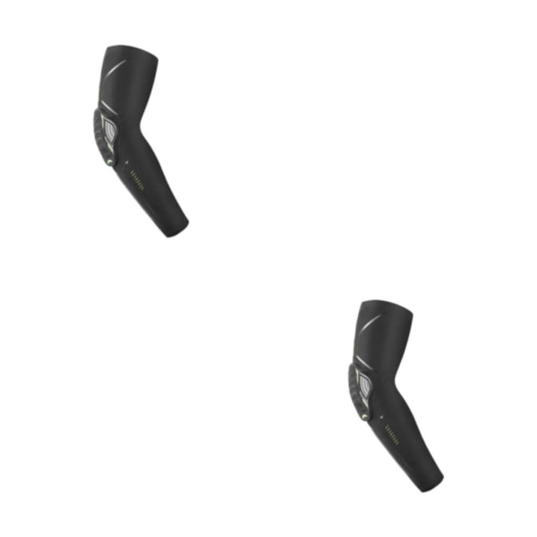 1/2/3 Armbågsskydd Sommar Herr Dam Sport För Arm Pad Brace Black L 2PCS