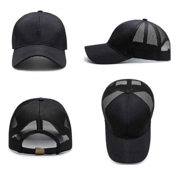 1/2/3 Summer Tunn Polyester Mesh Trucker Hat Justerbar grey 1Set