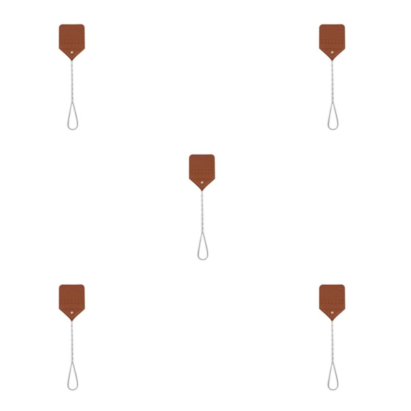 1/3/5 bärbar läderbuggsmättare för effektivt förebyggande brown 5PCS