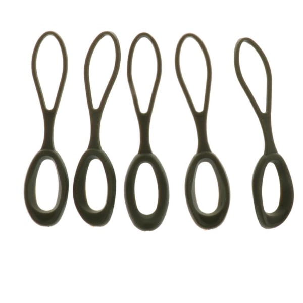 1/2/3/5 5 stycken Non- För slip Stark För Dragkedja Dragsladd Zip Army Green 66mm 1Set