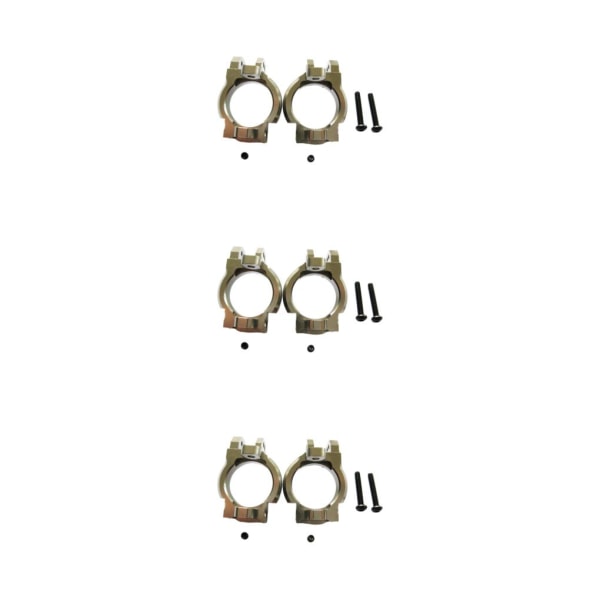 1/2/3/5 2pack/lot Aluminium främre C-nav hjulblock för axial Titanium 3Set