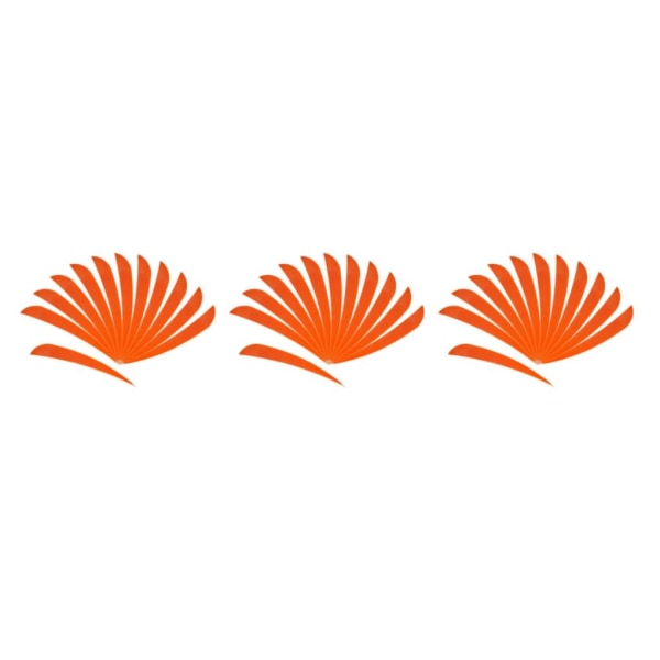 1/2/3/5 12 stycken För Bågskytte Jaktfjäder Fletching Right Orange 3Set