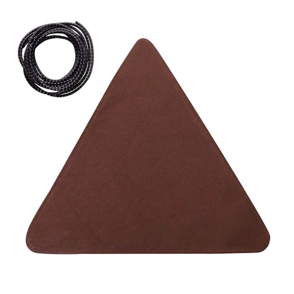 1/2/3/5 Canvas Camping För Triangel Pall Duk Resor Vandring Brown 37 x 37cm 1Set