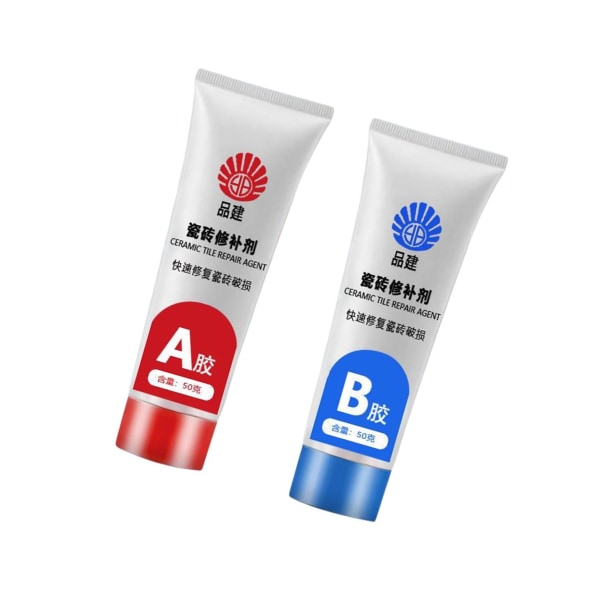 1/2/3 2x Tile Repair Agent Fix Hole Keramic Repair Pasta för Light Gray 50ml 1Set
