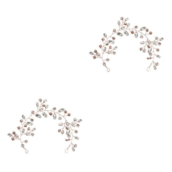 1/2/3/5 Elegant bröllopshårkammar gjorda av legering Inte lätt att Rose Gold 2PCS
