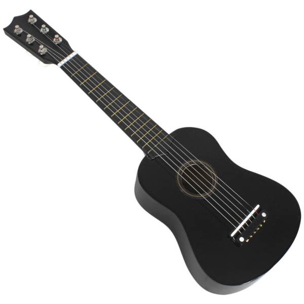 Mini 21 tum 6 strängar akustisk gitarr Musikinstrument present Black 21 inch
