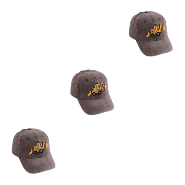 1/2/3/5 Solskydd cap för utomhusaktiviteter barn coffee 3Set