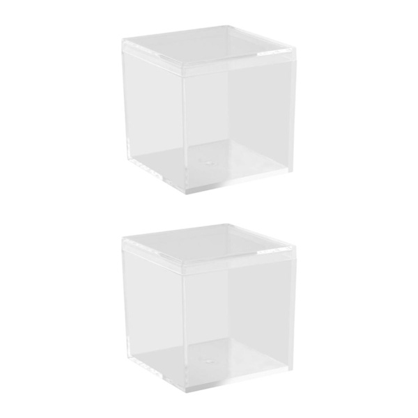 1/2/3/5 Candy Shaped Mini Halsband Organizer Örhängen Halsband Transparent 6*6*6cm 2PCS