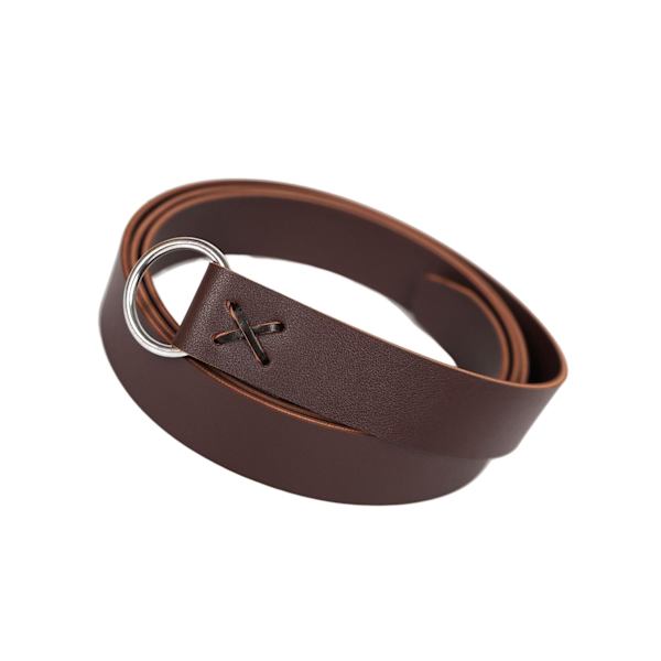 1/2/5 Läder Medieval För Viking Bälte Midjeband Fotorekvisita Coffee Length: 190cm 1Set
