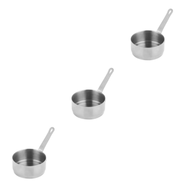 1/3/5 Såsdoppskål Kryddor Tapas Sallad Sås Hemkopp Silver 80ml 3Set