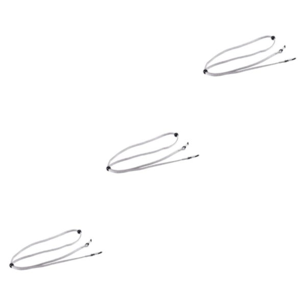 2/3/5 Glasögonrem Non- För Slip Stretchy Universal Rope Grey 26.77 Inch 3Set