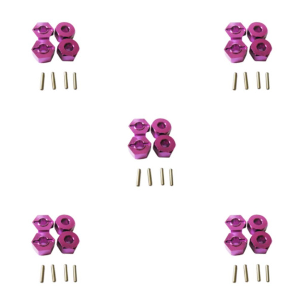 1/2/3/5 4MM hjulfäste för 1/14 LC larvband Hög precision 4MM purple 5Set