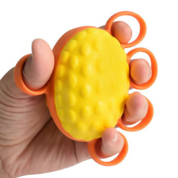 1/2/3 Hand Grip Ball Finger Force Training Oval för äldre with five finger 1Set