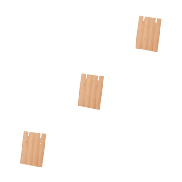3/5 trätillverkat displayställ för örhängen Brett displayutrymme M 3Set