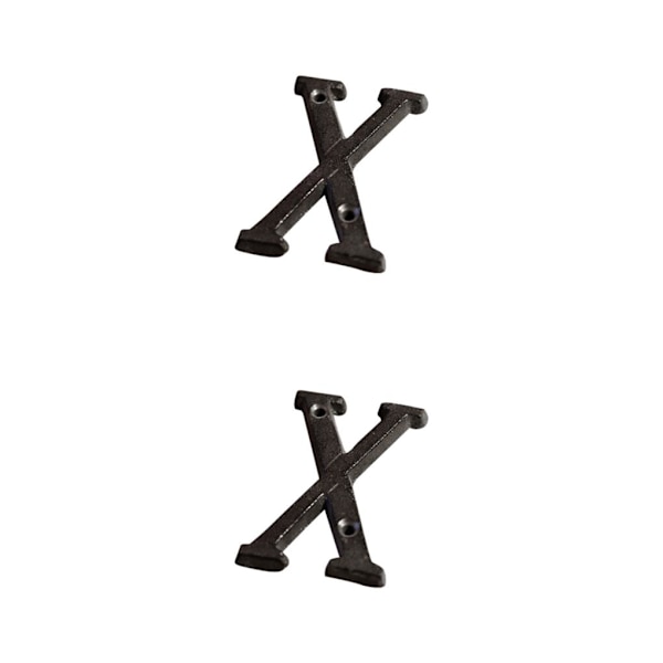 1/2/3/5 metall husnummer plakett Hållbar och rostsäker dörr B17--X 2Set