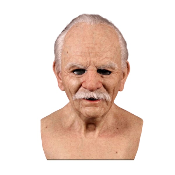 Lätt att bära Realistiska gubbmasker för att klä upp kul gjorda med