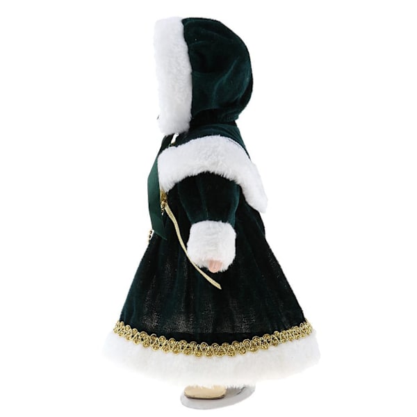 30 cm set i porslin, personer, figurer med vinterkläder