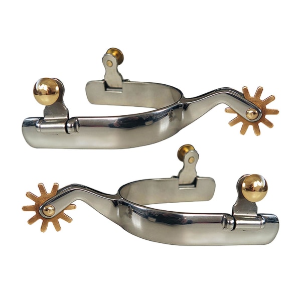 1/2/3 2x Anti-Rost häst i västerländsk stil för tävlande Men Silver 1 Pc