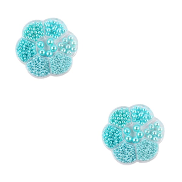 1/2/3/5 1150 stycken DIY-pärlpärlor för att göra vackra smycken sky blue 2PCS