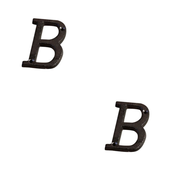 1/2/3/5 metall husnummer plakett Hållbar och rostsäker dörr B17--B 2Set