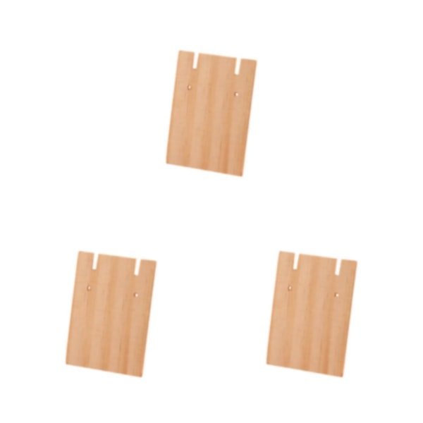 3/5 trätillverkat displayställ för örhängen Brett displayutrymme M 3Set