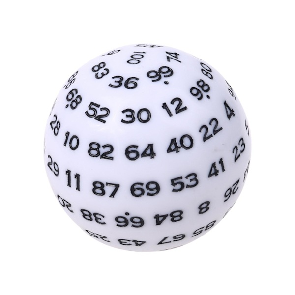 1/3/5 Akryltärningar Spelunderhållning Familjepolyedriska tärningar White 48mm 1Set