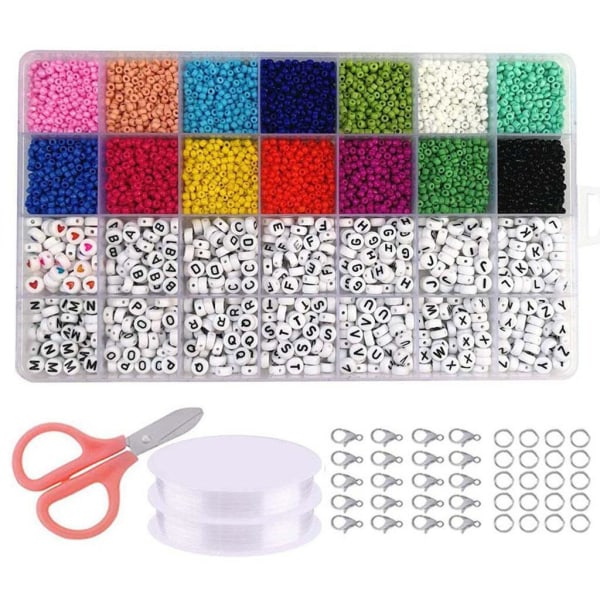 5800st 3mm Akryl Seed Beads För Charms DIY Armband Smycken