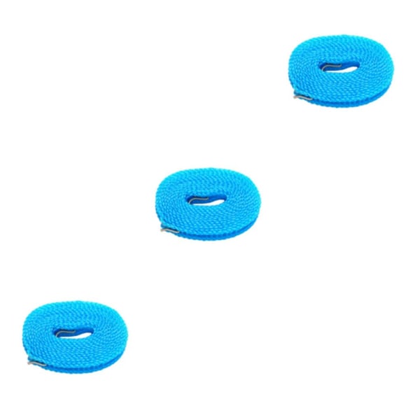 2/3/5 Klädstreck Stretchig bärbar tvättsnöre för trädgård blue 500cm 3Set